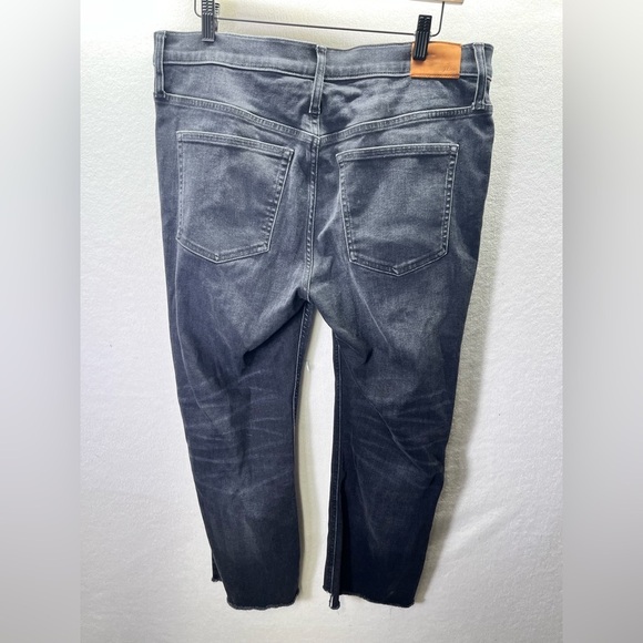 J. Crew Demi Boot Crop Jeans Womens 32P plus size Black Denim Stretch 2234 - Picture 8 of 10